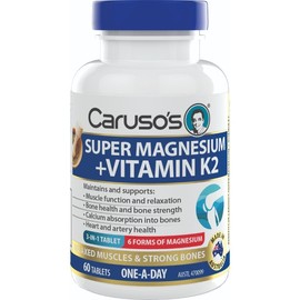 Caruso’s Natural Health Caruso's Super Magnesium + Vitamin K2 Tab X 60
