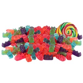 Wild Berry Gummy Bears, Soft Fruit Flavored Candy, 4 Ounces (Pack of 2)