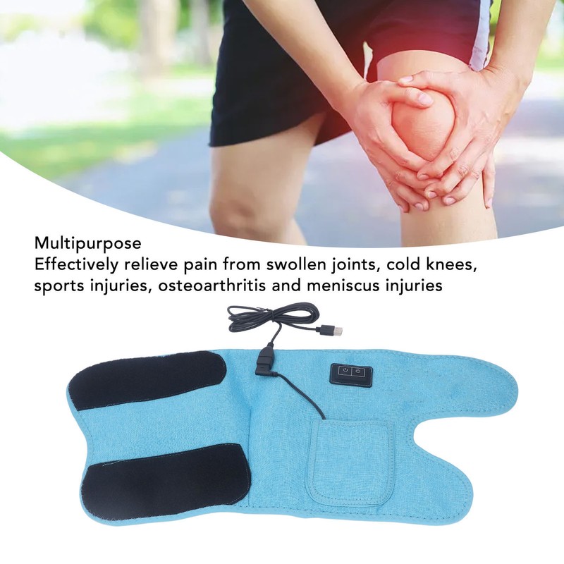 Heated Knee Massager 3 Temp Massage Gears Warm Heating Knee