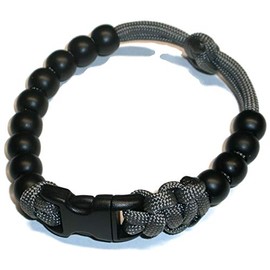 RedVex Ranger Pace Counter Bead Bracelet Choose your color and size - Customization Available (Gray (Charcoal), 8 inch)