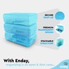Enday Pencil Box Blue, Plastic Pencil Case, Multipurpose Storage Utility