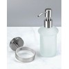 QWORK® Wall Mounted Soap Dispenser, Shower Soap Dispenser, 304 Stainless