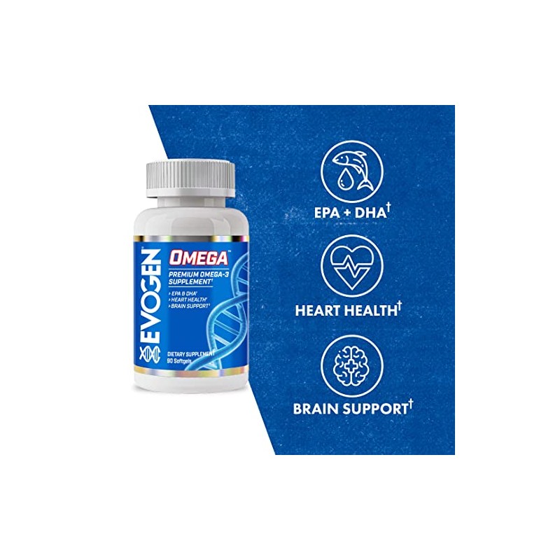 Evogen Aceite de pescado Omega | Suplemento premium de Omega-3