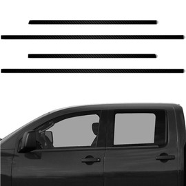 Upgrade Your Auto 4pc Carbon Fiber Window Sill Trim for Nissan Titan 2004-2015 Crew Cab