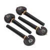 4PCS Fine Tune Peg Black Ebony Pre Punched Handmade Wear