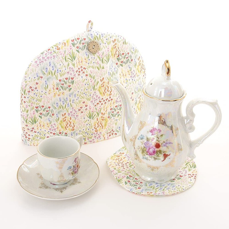 Stylish Scandinavian Style Tea Cozy Multi-Color Brary Garden Teapot Cover