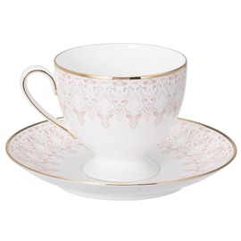 Narumi 52251-20857 Cup Saucer, Aurora, Pink, 7.3 fl oz (210 cc)