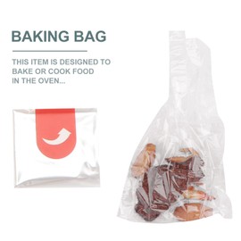50pcs Oven Bag Clear Poly Bags Grilling Cheese Turkey Roaster Bags Bag Liner Stew
