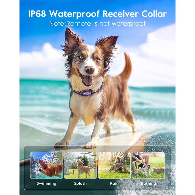 SLOPEHILL Dog Shock Collar,4200FT Dog Training Collar with Remote,IPX8 Waterproof