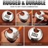 Fixinus Combination Lock Padlock with Combination Code Numbers 4 Digits