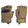 Sutekus Fingerless Tactical Gloves Touchscreen Work Gloves with Hard Knuckle
