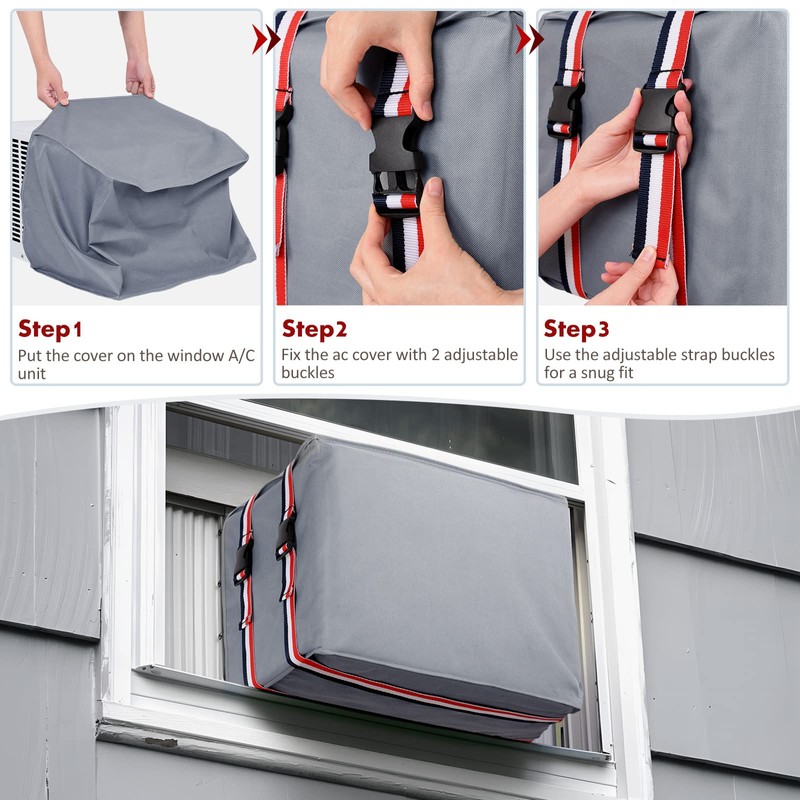 UNUN Window Air Conditioner Covers for Outside , AC Unit
