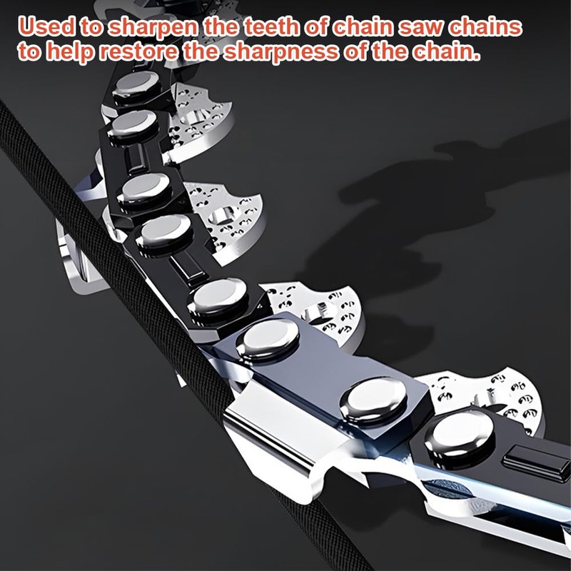 Pack of 4 File for Chainsaw, 3.2 mm/4.0 mm/4.8 mm/5.5