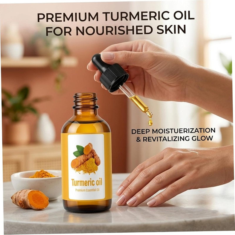 Juego de 2 paquetes de aceite esencial cúrcuma natural para