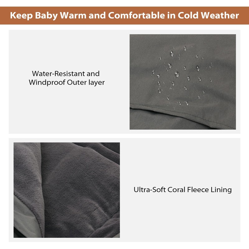 Foot Muff for Pushchairs, Universal Baby Footmuff, Sleeping Bag, Winter