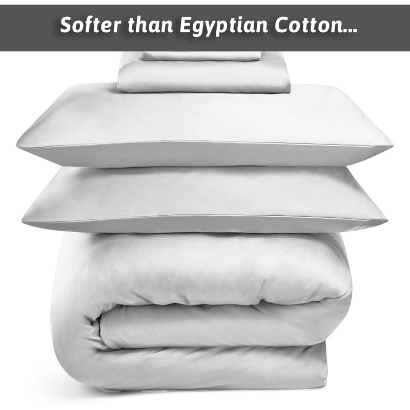Anti-Allergy Anti-Bacterial Brushed Soft Touch Microfibre Duvet Cover & Pillowcase/s