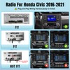 Car Stereo for Honda Civic 2016 2017 2018 2019 2020