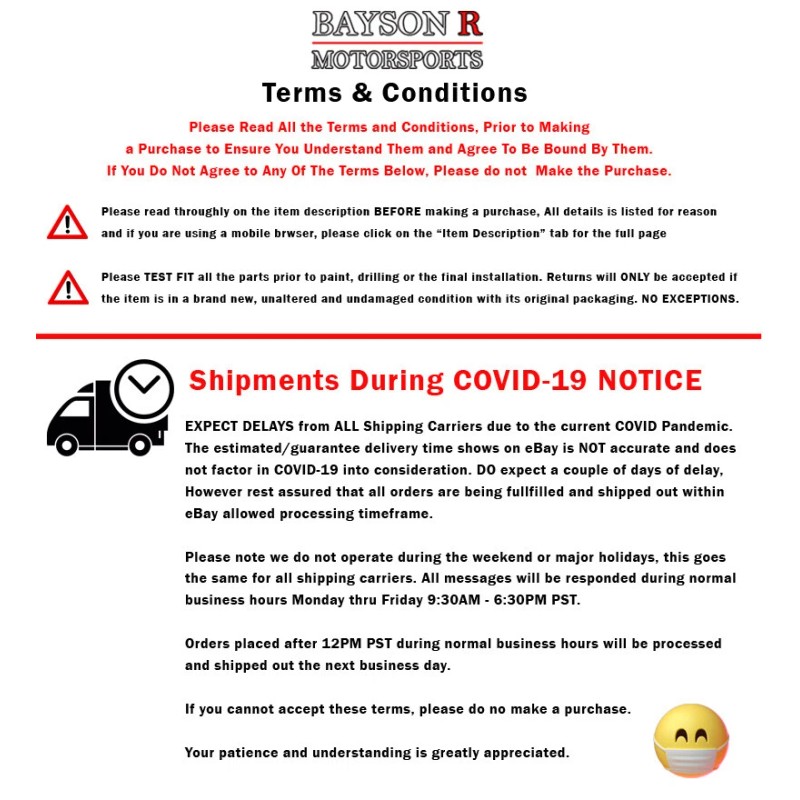 BaysonR Fits 2001-2006 Lexus LS430 B-Style Rear Trunk Spoiler Wing