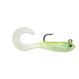 Storm WildEye Curl Tail Minnow 02 Fishing Lure, Shiner Chartreuse Silver, One Size (WCM02SHCS)