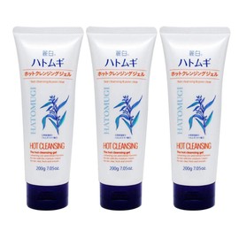 Reihaku Pearl Barley Hot Cleansing Gel, 7.1 oz (200 g) x 3 Pieces