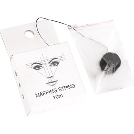ZJchao Cadena de Mapeo de 10 M de 10 M Herramienta de Línea de Rosca de Marcador de Cejas de Ceja para Diseñadores de Cejas Procedimiento de Microblading para (línea de pre-tinta)