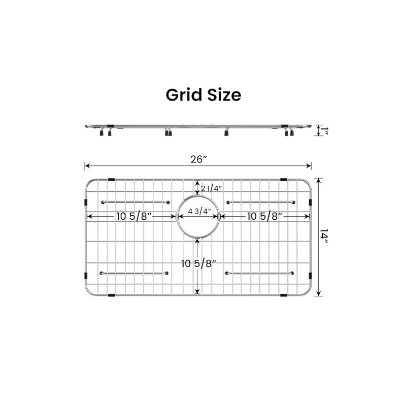 Kitchen Sink Grid and Sink Protectors, Stainless Steel Sink Grids