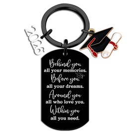 2026 Graduation Gifts Keychain for Class of 2026 Gift for Him Her Bulk For Boys Girls College Seniors Guys Women Men Masters High School Student Presents for Nursing Law Female Male from Best Friend