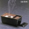 お仏壇の米原 お焼香用 香炉 鉄仙蒔絵 (高さ7cm×幅15.5cm)