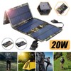 Solar Panel Professional 20W Efficient Waterproof 4 Folds Monocrystalline Silicon