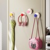 Aartner Pack of 4 Hooks with Suction Cup, Colourful Suction