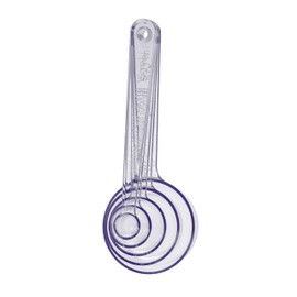 Gastromax 6404-90 Measuring Spoon Set, 5 Pieces, Easy to Use, Transparent Plastic Kitchen Helper, Plastic, 5 ml, Transparent