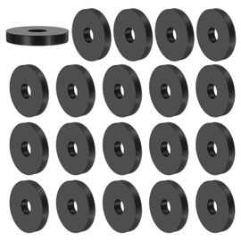 PATIKIL Multi Purpose Rubber Spacer, 20 Pcs 8mm ID x 30 OD x 5mm T Neoprene Round Anti-Vibration Isolation Pads Isolator Rubber Bushings Spacer Washer for HVAC Bolts Car Accessories