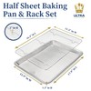 Ultra Cuisine Aluminum Baking Sheet with Stainless Steel Cooling Rack