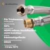 Flexible hose 1 inch nut x 1 inch male thread,