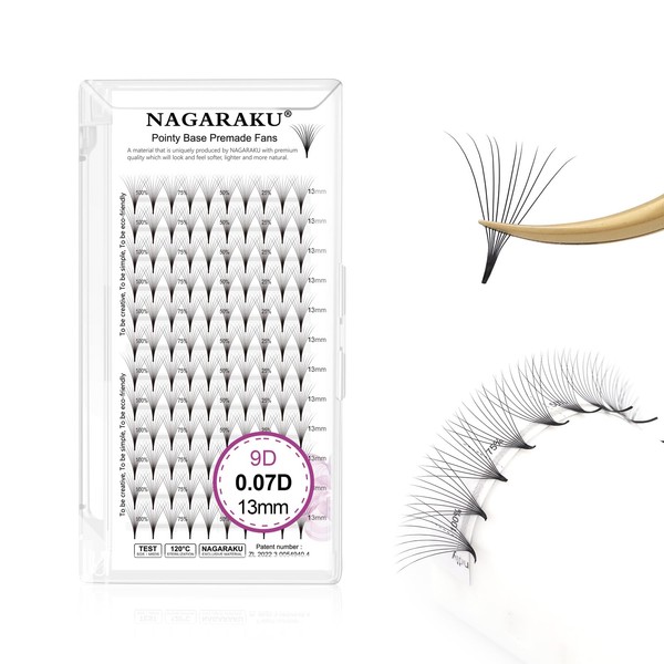 NAGARAKU Premade Fans Eyelash Extensions Premade Volume Fans Lash Extensions