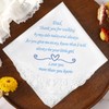 PACGOTH Wedding Handkerchiefs Mother Father of the Bride Gifts, Mother