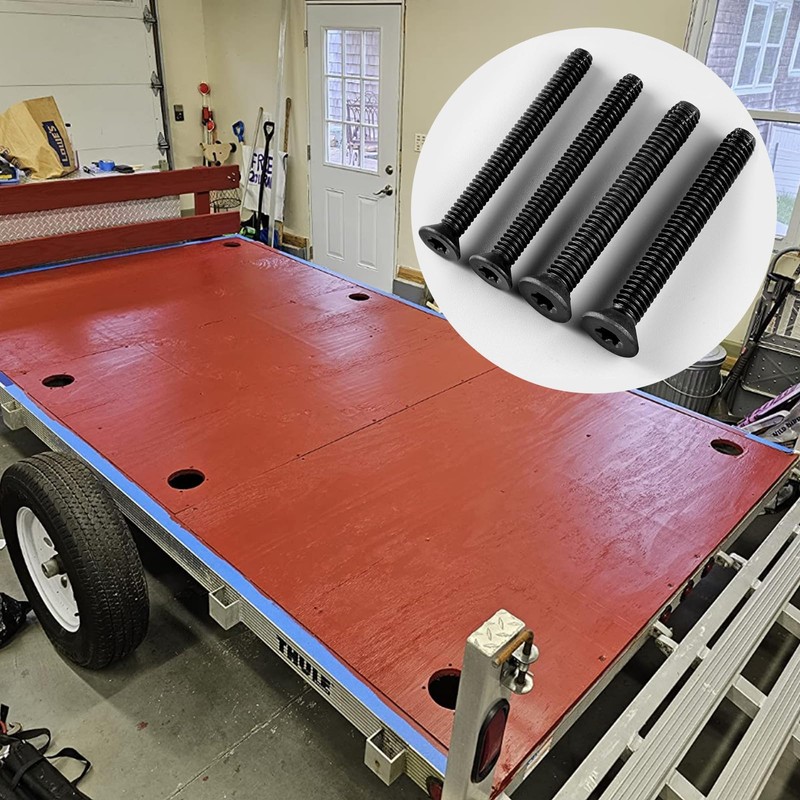 (300pcs) 5/16-18 x 2-1/2" Flat Head Thread Cutting Trailer Deck