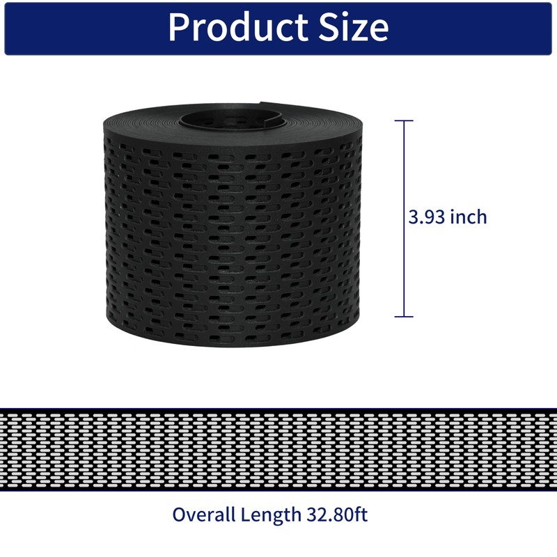Lahoreeky Soffit Vents Strip for Eaves Ventilation 3.93" x 10.93y,