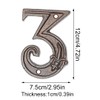 Zayookey Cast Iron House Numbers, 12 cm, Address Number Plate,