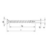 Heco-Topix Plus 3.5 x 40 Countersunk Head HECO Drive VVG