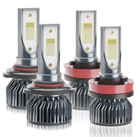 Civic Dedicated headlight Bulbs,Fit for 2016 2017 2018 2019 2020 2021 2022 Civic,9005 Hi Bulbs And H11 Lo Bulbs,6000K Halogen Replacement Bulbs Accessories,Plug and Play,No Errors,Pack of 4