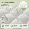 2 Inch Mattress Topper Queen - Viscose Derived from Bamboo,White