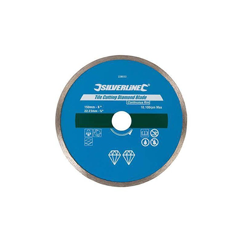 Silverline 571499 Tile Cutting Diamond Blade 110 x 22.23 mm