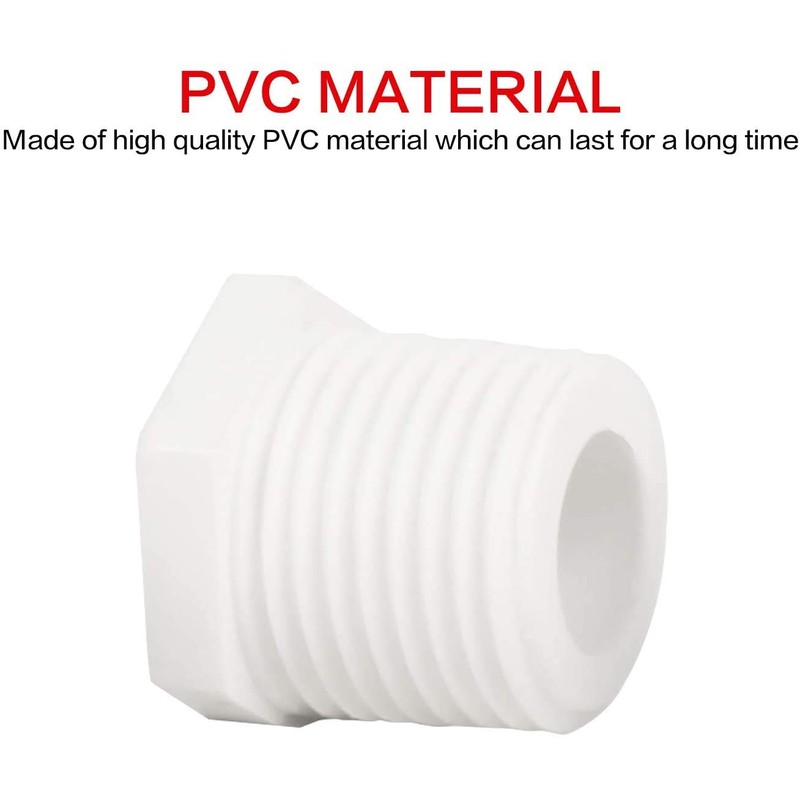 20 Pcs of PVC Pipe Plug,Eau 3/4 NPT Water Heater