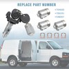 Ignition Switch Lock Cylinder With 4 Door Lock Cylinder Compatible