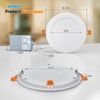 VOLISUN 24 Pack 6 inch Recessed Lighting, 5CCT Ultra-Thin LED
