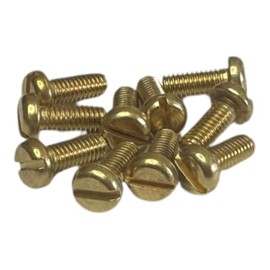 M4 x 10mm Brass Pan Head Machine Screw for Conduit Box - Pack of 100