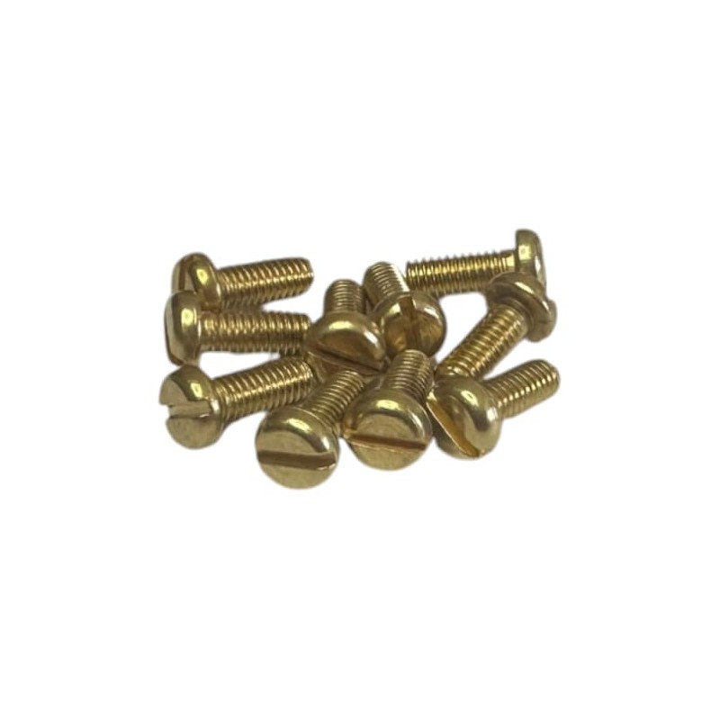 M4 x 10mm Brass Pan Head Machine Screw for Conduit