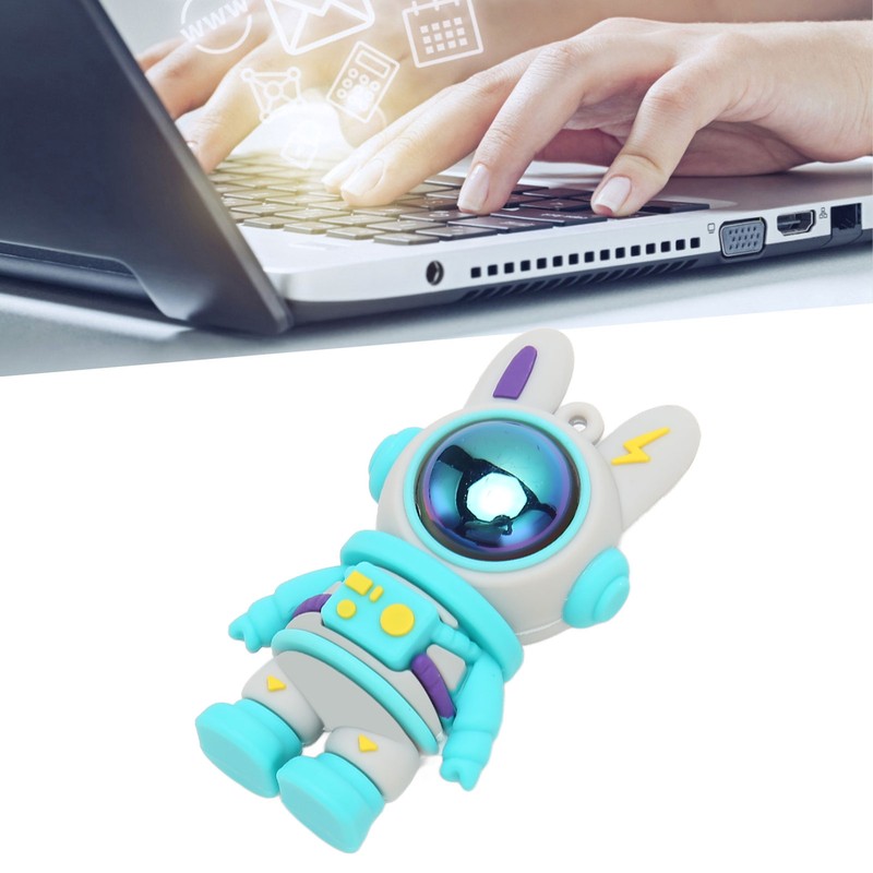 Cartoon USB Flash Drive Space Bunny USB2.0 Interface Plug and