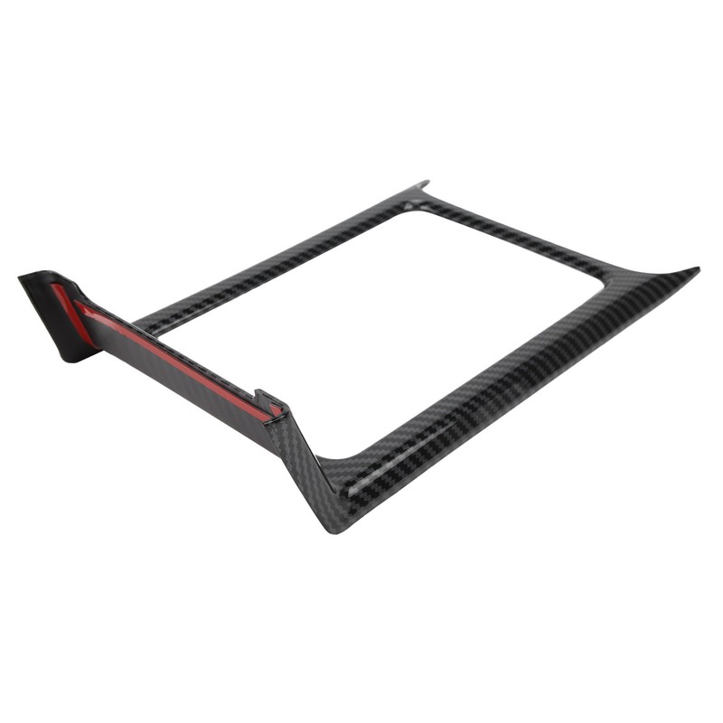 Central Console Water Cup Holder Trim Frame Carbon Fiber Style
